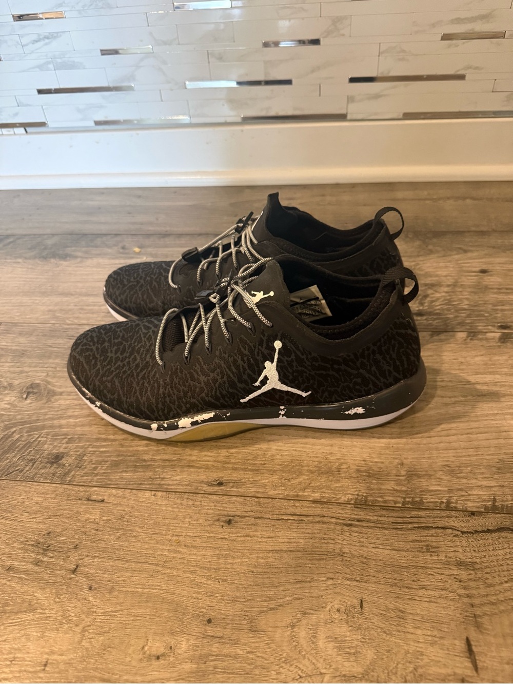 Jordan Low-Top Black and White Jumpman Sneakers